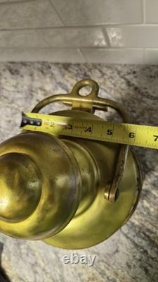 ANTIQUE 15in. Heavy Brass, Masthead, Nautical SHIP LANTERN! (Nice)