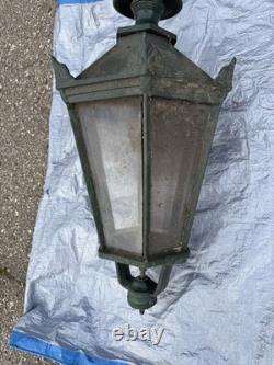 ANTIQUE 1900s LONDON STREET GAS LAMP LANTERN (From Actual London Street)30