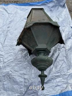 ANTIQUE 1900s LONDON STREET GAS LAMP LANTERN (From Actual London Street)30