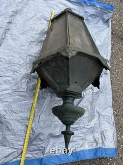 ANTIQUE 1900s LONDON STREET GAS LAMP LANTERN (From Actual London Street)30