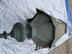 ANTIQUE 1900s LONDON STREET GAS LAMP LANTERN (From Actual London Street)30