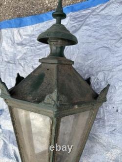 ANTIQUE 1900s LONDON STREET LAMP LANTERN (From Actual London Street)30