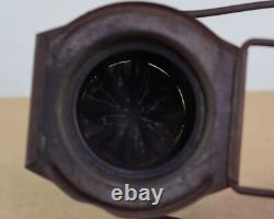 ANTIQUE DIETZ SPORT SKATER LANTERN OIL LAMP with H2 GLOBE ALL ORIGINAL