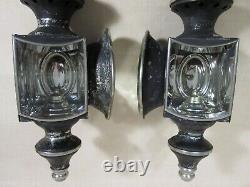 ANTIQUE EARLY 1890's VERY ORNATE CARRIAGE, BUGGY, HEARST, AUTO OIL LANTERNS