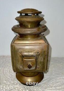 ANTIQUE FORD JOHN BROWN MODEL 100'' BRASS OIL SIDE LAMP LANTERN 11'' x 5'