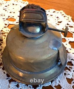 ANTIQUE MARITIME RED SIGNAL LANTERN, SHIP'S OIL LAMP, (KEROSENE). 1890-1930s