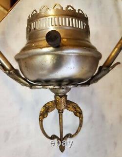 ANTIQUE PAIR OF LANTERNS LAMPS NICKEL PLATE BRASS With STARS & EAGLE FINIAL