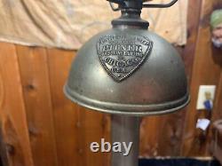 ANTIQUE PITNER PARLOR LAMP GAS GASOLINE KEROSENE CHICAGO Converted to electric