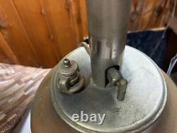 ANTIQUE PITNER PARLOR LAMP GAS GASOLINE KEROSENE CHICAGO Converted to electric