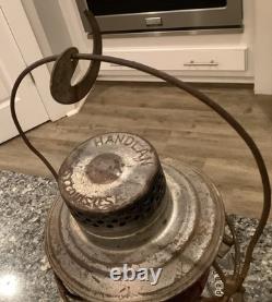 ANTIQUE RAILROAD LANTERN HANDLAN BRAND ST. LOUIS USA Prop Of Ct & Es Red