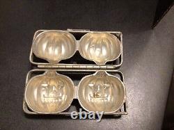 ANTIQUE Vintage HALLOWEEN CHOCOLATE MOLD JACK-O-LANTERN 2 Pumpkin Mold