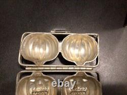 ANTIQUE Vintage HALLOWEEN CHOCOLATE MOLD JACK-O-LANTERN 2 Pumpkin Mold