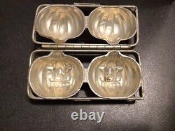 ANTIQUE Vintage HALLOWEEN CHOCOLATE MOLD JACK-O-LANTERN 2 Pumpkin Mold