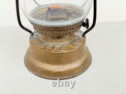 ANTIQUE c1876 DIETZ BOY KEROSENE BRASS SKATER'S LAMP LANTERN