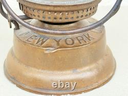 ANTIQUE c1876 DIETZ BOY KEROSENE BRASS SKATER'S LAMP LANTERN
