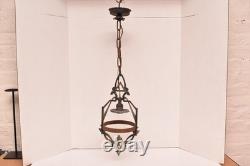 ATQ ART DECO Hanging Lamp Lantern Gothic Spanish Pedant Light Fixture VTG