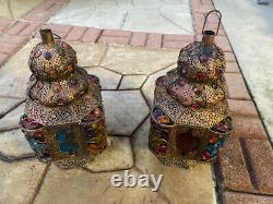A Rare Monumental vintage Moroccan Lanterns