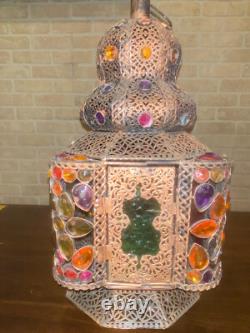 A Rare Monumental vintage Moroccan Lanterns