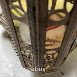 A Vintage Antique Heavy Large Moroccan Lantern 1930's