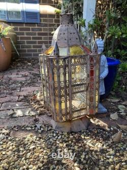 A Vintage Antique Heavy Large Moroccan Lantern 1930's