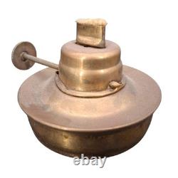 (A) Vintage Nautical Brass Ship Lantern Kerosene Oil Lamp Caged Hanging Lantern