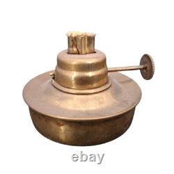 (A) Vintage Nautical Brass Ship Lantern Kerosene Oil Lamp Caged Hanging Lantern