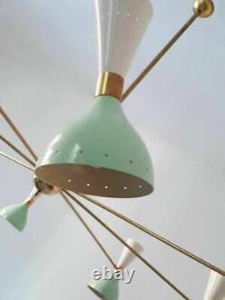 Aaed Italian Chandelier Style Mid Century 8 Arms Sputnik Ceiling Lights