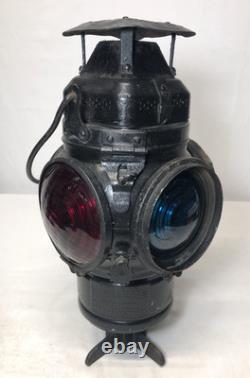 Adlake Lantern Caboose Railroad Light Fixture Chicago TP&W Vtg Antique USA #K58