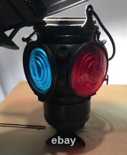 Adlake Lantern Caboose Railroad Light Fixture Chicago TP&W Vtg Antique USA #K58