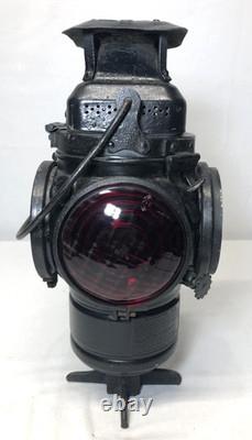 Adlake Lantern Caboose Railroad Light Fixture Chicago TP&W Vtg Antique USA #K58