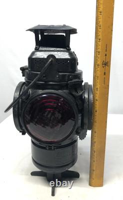 Adlake Lantern Caboose Railroad Light Fixture Chicago TP&W Vtg Antique USA #K58