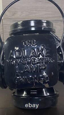 Adlake Non-Sweating Lamp Chicago 4 Way Switch Lantern With Light Vintage