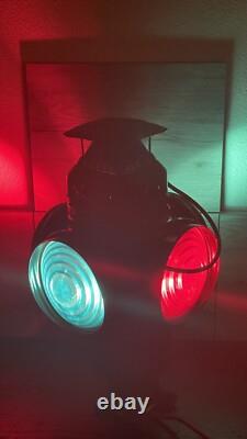Adlake Non-Sweating Lamp Chicago 4 Way Switch Lantern With Light Vintage