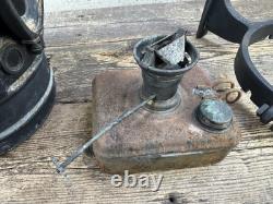 Adlake Vintage Railroad Lamp Lantern Complete Including Bracket Burner, Glass