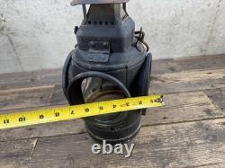 Adlake Vintage Railroad Lamp Lantern Complete Including Bracket Burner, Glass