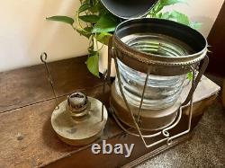 Ahoy! Vintage Anchor Brand Ships Lantern Lamp Great Color! Complete Original