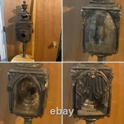 Amazing Beautiful Antique Single Carriage / Hearse Lantern Lamp