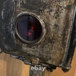 Amazing Beautiful Antique Single Carriage / Hearse Lantern Lamp