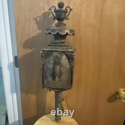 Amazing Beautiful Antique Single Carriage / Hearse Lantern Lamp