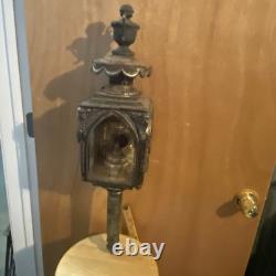 Amazing Beautiful Antique Single Carriage / Hearse Lantern Lamp