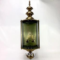 American Lantern 29 Light Fixture Wall Sconce Outdoor Antique Brass Vintage 109