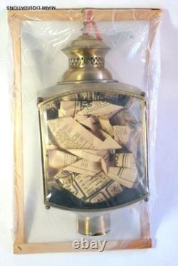 American Lantern Post Light Early American Antique Brass Model 301 Vintage