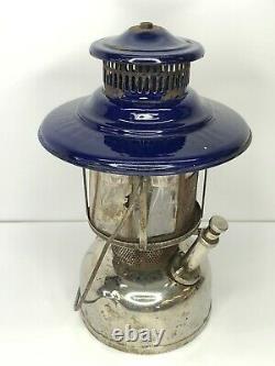 American Ready Lite Lantern Blue Vent Cap Mica Shade Untested