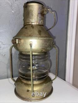 Anchor Oil Vintage Brass Nautical Ship Lantern Boat Light