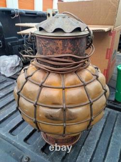 Ankerlicht Bubble Glass Lantern Holland Antique/ Vintage Hanging Nautical Lamp