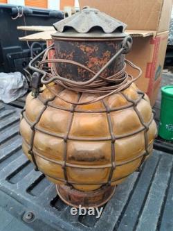 Ankerlicht Bubble Glass Lantern Holland Antique/ Vintage Hanging Nautical Lamp