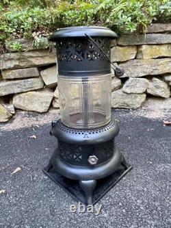 Antique 1527 Perfection Oil Kerosene Glass Parlor Cabin Heater Stove Lantern VG