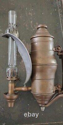 Antique 1800s Caboose Train Kerosene Oil Lamp Lantern Railroad Railway RR