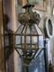 Antique 1890-1920 Arts & Crafts Octagonal Copper & Glass Hanging Lantern