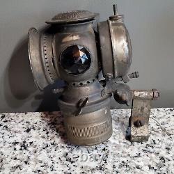 Antique 1899 The Badger Brass Mfg Co. Solar Bicycle/Motorcycle Lamp Lantern